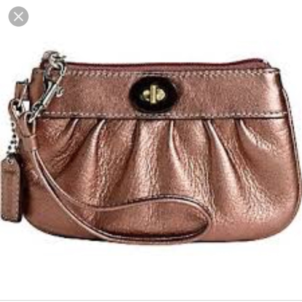 Rose Coach Wristlet.